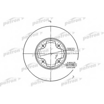 Тормозной диск PATRON PBD2679