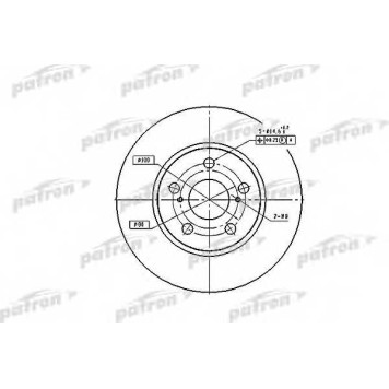 Тормозной диск PATRON PBD2683