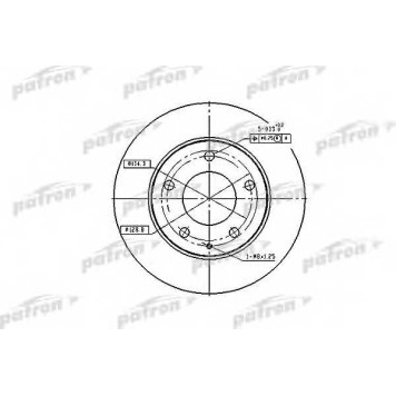 Тормозной диск PATRON PBD2704