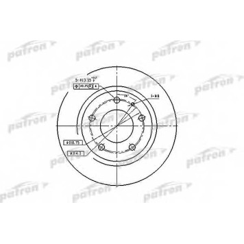 Тормозной диск PATRON PBD2705
