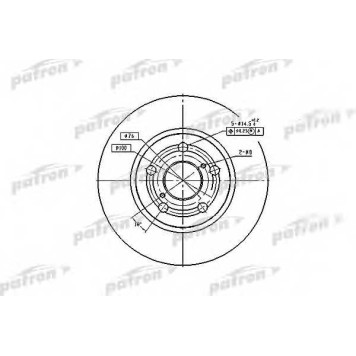 Тормозной диск PATRON PBD2742