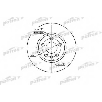 Тормозной диск PATRON PBD2754