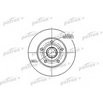 Тормозной диск PATRON PBD2771