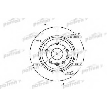 Тормозной диск PATRON PBD2773