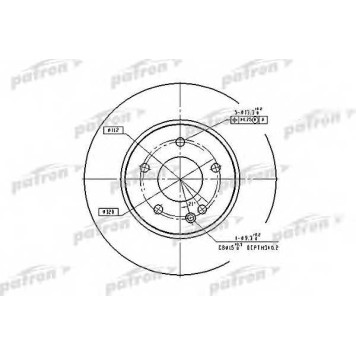 Тормозной диск PATRON PBD2779