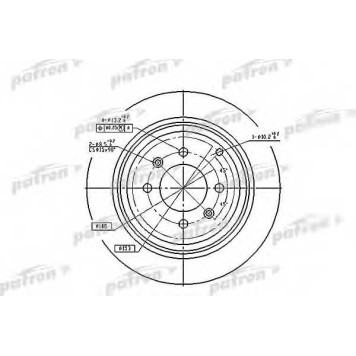 Тормозной диск PATRON PBD2781