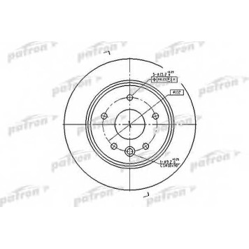 Тормозной диск PATRON PBD2794