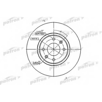 Тормозной диск PATRON PBD2796