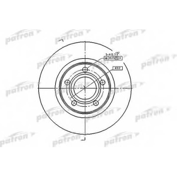 Тормозной диск PATRON PBD2806