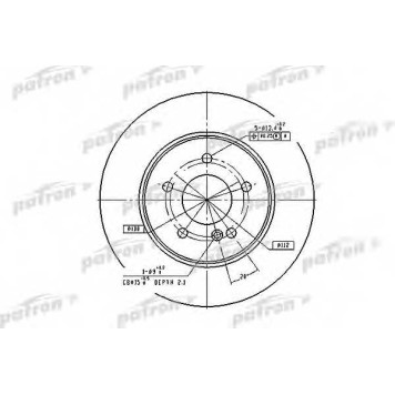 Тормозной диск PATRON PBD2813
