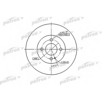 Тормозной диск PATRON PBD3089