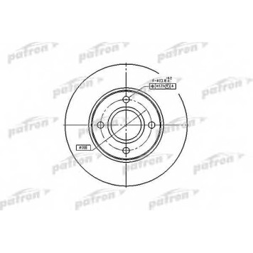 Тормозной диск PATRON PBD4036