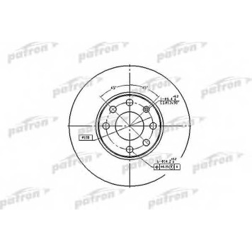 Тормозной диск PATRON PBD4042