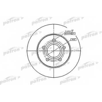 Тормозной диск PATRON PBD4045