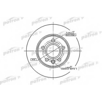 Тормозной диск PATRON PBD4047