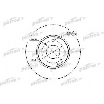 Тормозной диск PATRON PBD4054