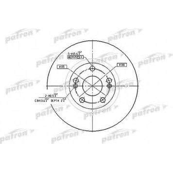 Тормозной диск PATRON PBD4109