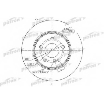 Тормозной диск PATRON PBD4134