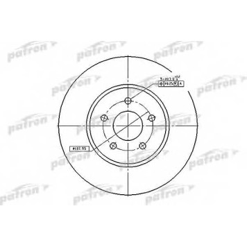 Тормозной диск PATRON PBD4147