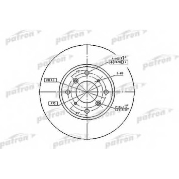 Тормозной диск PATRON PBD4151