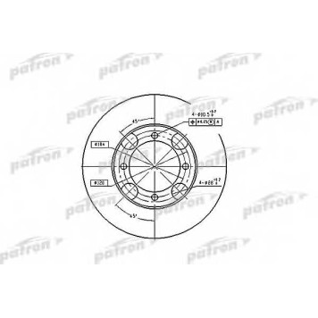 Тормозной диск PATRON PBD4157