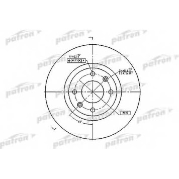 Тормозной диск PATRON PBD4183