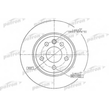 Тормозной диск PATRON PBD4208