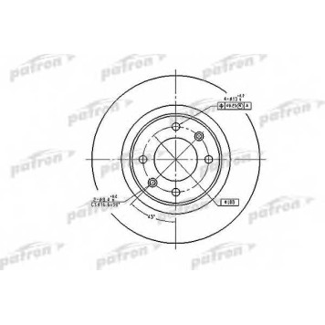 Тормозной диск PATRON PBD4215
