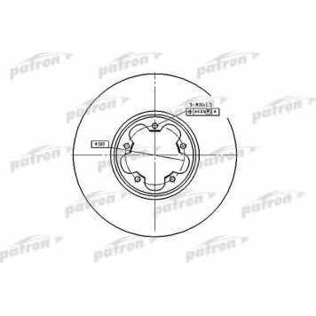 Тормозной диск PATRON PBD4216