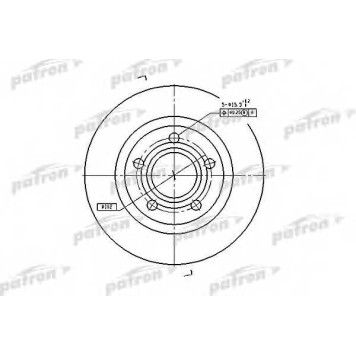 Тормозной диск PATRON PBD4239