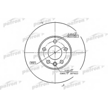 Тормозной диск PATRON PBD4323