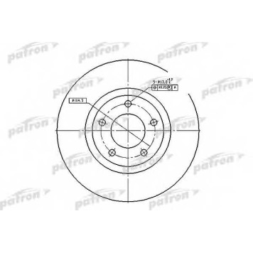Тормозной диск PATRON PBD4385