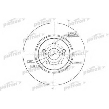 Тормозной диск PATRON PBD4415
