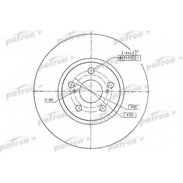 Тормозной диск PATRON PBD4416