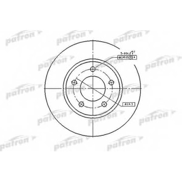 Тормозной диск PATRON PBD53004