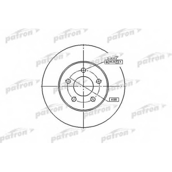 Тормозной диск PATRON PBD5371