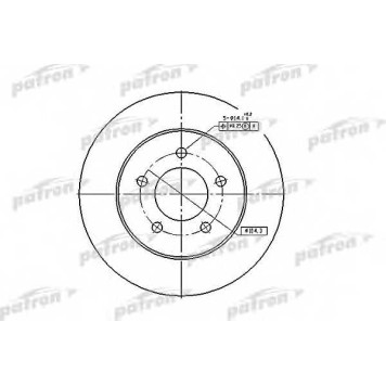 Тормозной диск PATRON PBD5373