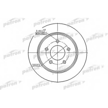 Тормозной диск PATRON PBD7003