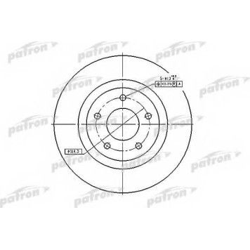 Тормозной диск PATRON PBD7006