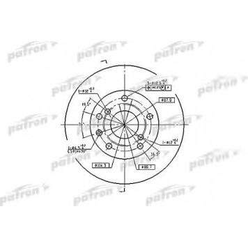 Тормозной диск PATRON PBD7092