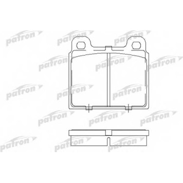 Колодки тормозные дисковые передний для VW TRANSPORTER <b>PATRON PBP084</b>