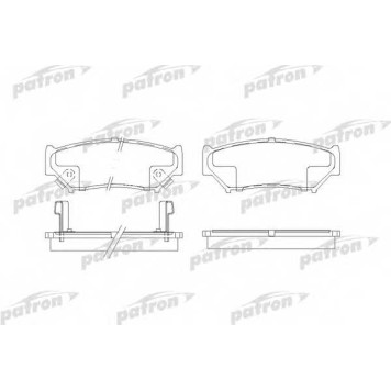 Колодки тормозные дисковые передний для SUZUKI GRAND VITARA(FT), JIMNY(FJ), VITARA(ET,TA) <b>PATRON PBP1020</b>
