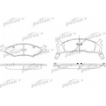 Колодки тормозные дисковые передний для KIA SPORTAGE(K00) <b>PATRON PBP1034</b>