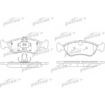 Колодки тормозные дисковые передний для OPEL ASTRA(51#, 52#, 56#, 57#), VECTRA(31#, 36#, 38#, 86#, 87#, 88#, 89#) <b>PATRON PBP1067</b>