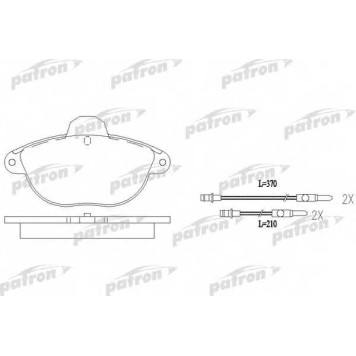 Колодки тормозные дисковые передний для CITROEN XANTIA(X1,X2) <b>PATRON PBP1069</b>