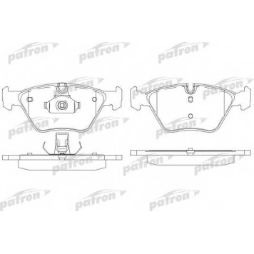 Колодки тормозные дисковые передний для BMW 3(E46), 5(E39), X3(E83), Z4(E85,E86) <b>PATRON PBP1073</b>