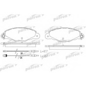 Колодки тормозные дисковые передний для CITROEN XANTIA(X1,X2), XM(Y4) / PEUGEOT 406(8B,8E/F) <b>PATRON PBP1114</b>
