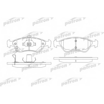 Колодки тормозные дисковые передний для KIA CLARUS(GC,K9A) <b>PATRON PBP1125</b>