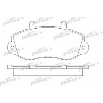 Колодки тормозные дисковые передний для OPEL MOVANO(E9,F9,H9,J9,U9) / RENAULT MASTER(ED/HD/UD,FD,JD) <b>PATRON PBP1292</b>