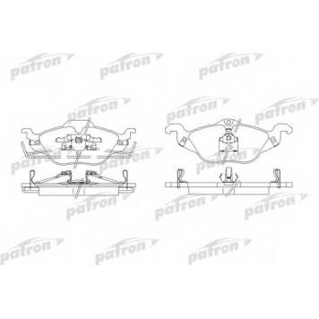 Колодки тормозные дисковые передний для OPEL ASTRA(F07#, F08#, F35#, F48#, F67, F69#, F70), ZAFIRA(F75#) <b>PATRON PBP1293</b>